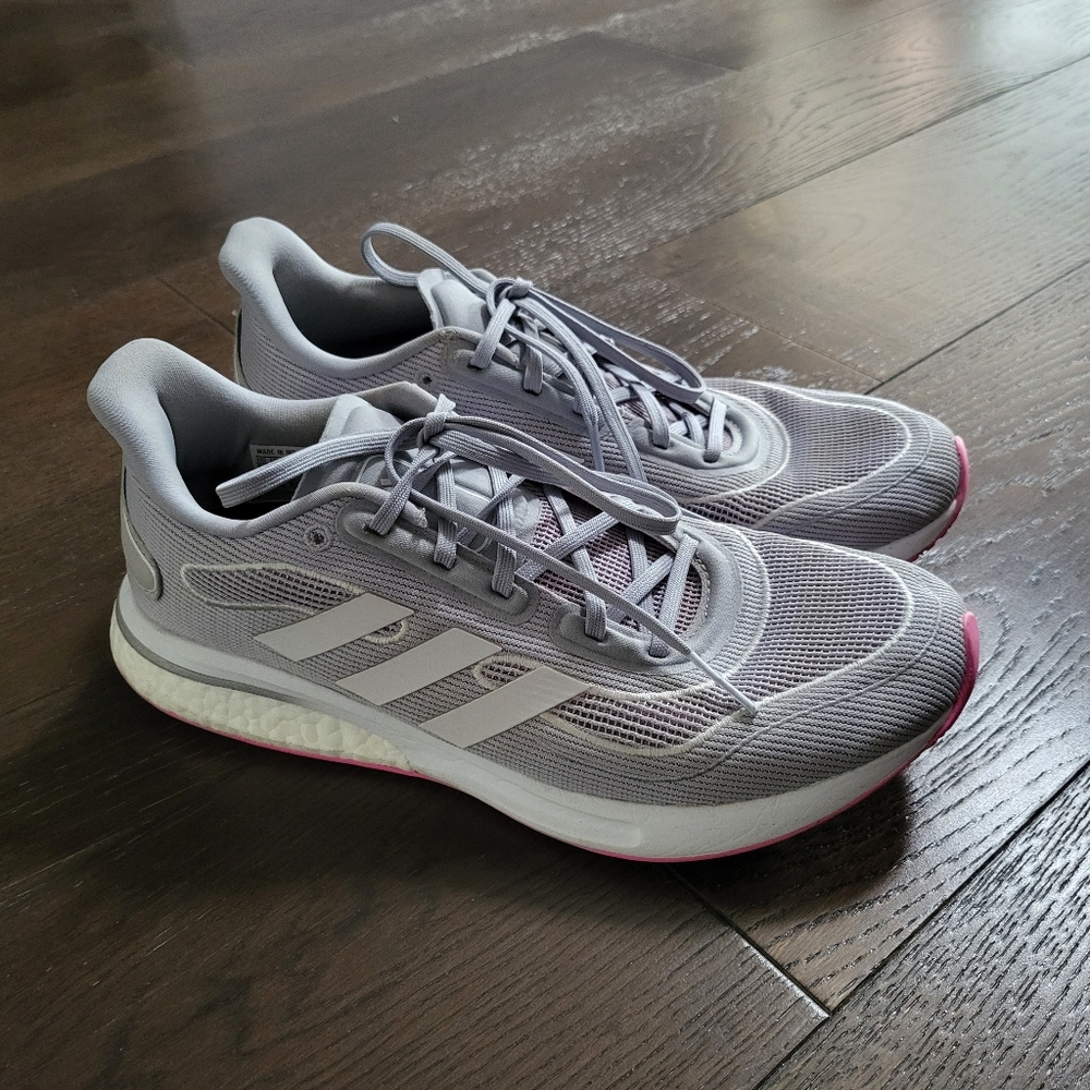 Adidas Supernova Women's Gray Running Shoes Size 8.5